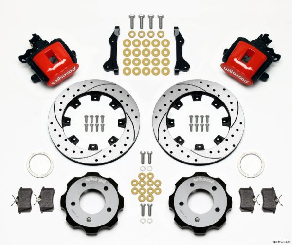 Wilwood Combination Parking Brake Rear Kit 12.19in Drilled Red 2006-Up Civic   CRZ Discount