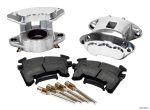 Wilwood D154 Front Caliper Kit -Polished 2.50in Piston 1.04in Rotor Online Hot Sale