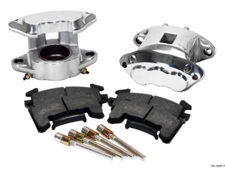 Wilwood D154 Front Caliper Kit -Polished 2.50in Piston 1.04in Rotor Online Hot Sale