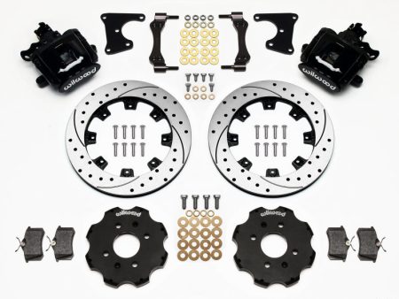 Wilwood Combination Parking Brake Rear Kit 12.19in Drilled Civic   Integra Drum 2.71 Hub Offset For Cheap