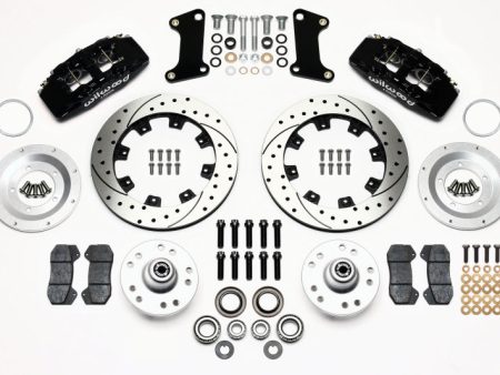 Wilwood Dynapro 6 Front Hub Kit 12.19in Drilled 67-69 Camaro (*Line Kit Needed*) on Sale