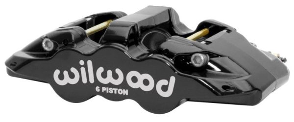 Wilwood Caliper - Aero6-DS Forged Six-Piston Caliper - 6.52in Piston 1.25in Rotor - Black Hot on Sale