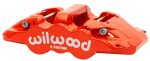 Wilwood Caliper - Aero4-DS Forged Four-Piston Caliper Black 1.38in Piston 1.10in Rotor - Red For Discount