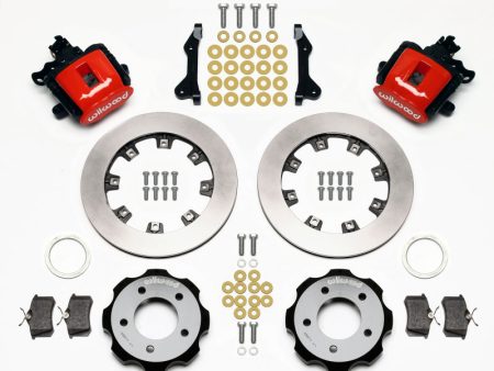 Wilwood Combination Parking Brake Rear Kit 12.19in Red 2006-Up Civic   CRZ For Cheap