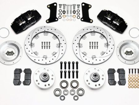 Wilwood Dynapro 6 Front Hub Kit 12.19in Drill-Zinc 67-69 Camaro (*Line Kit Needed*) on Sale